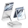 Чехол для мобильного телефона Samsung ZFlip7, магнитный держатель-присоска, петля, полностью закрывающий корпус Zflip7, защитный чехол с пленкой