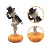 Collectible Figurine Dancing on Pumpkin Desktop Ornament Halloween Decoration for Bookshelf
