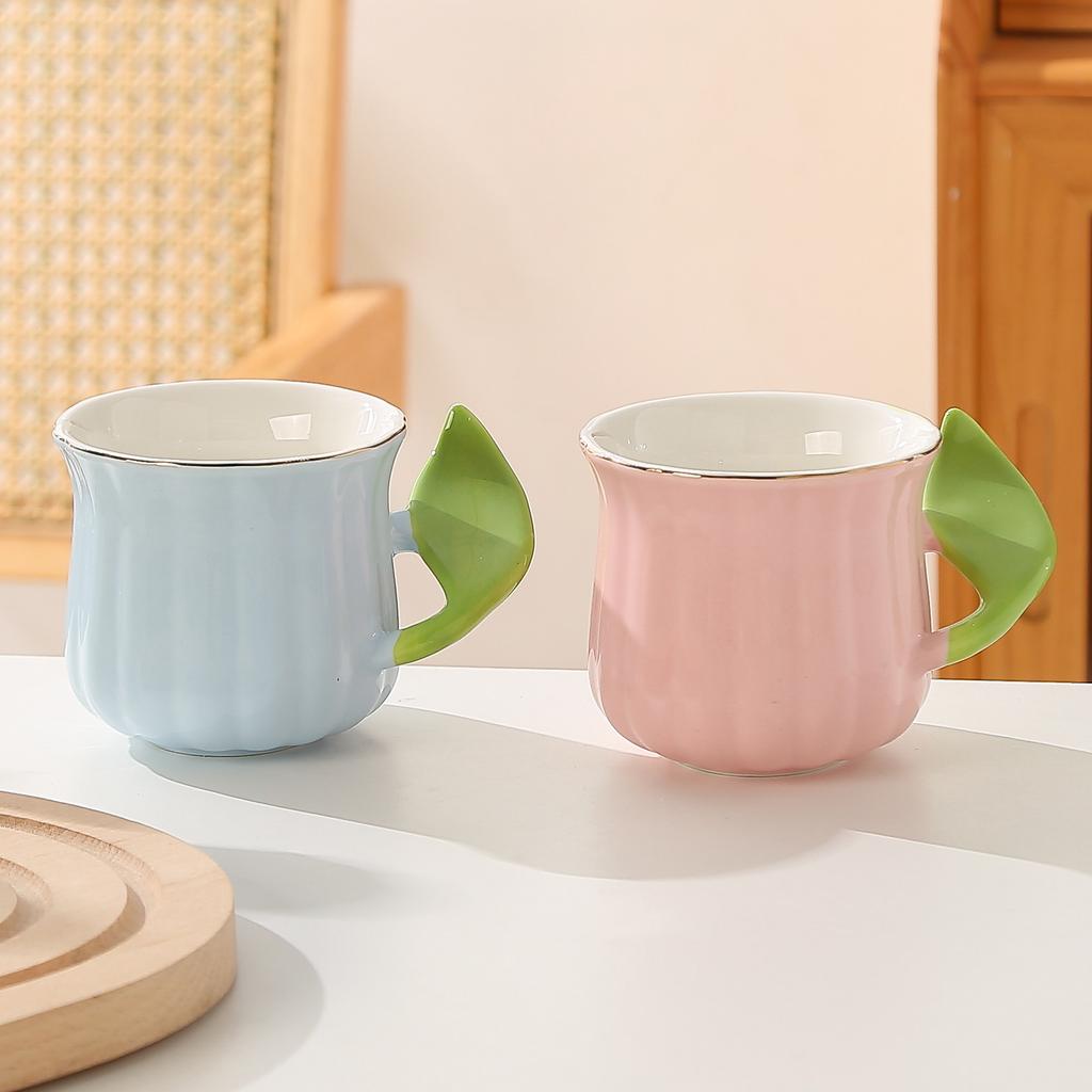Простая креативная керамическая чашка Macaron Домашняя кружка Чашка для завтрака Кофейная чашка Пара Офисная чашка для воды
