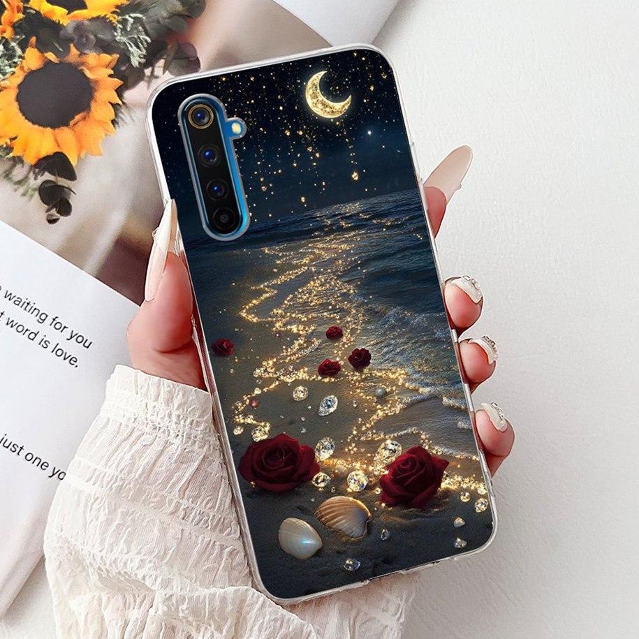 Чехол для Realme 6 Pro RMX2061 Мягкий Силикон Мультяшный Чехол для Телефона Для OPPO Realme 6 Pro Чехол Realme6 Realme 6 Pro 6i 6S 6Pro Coque