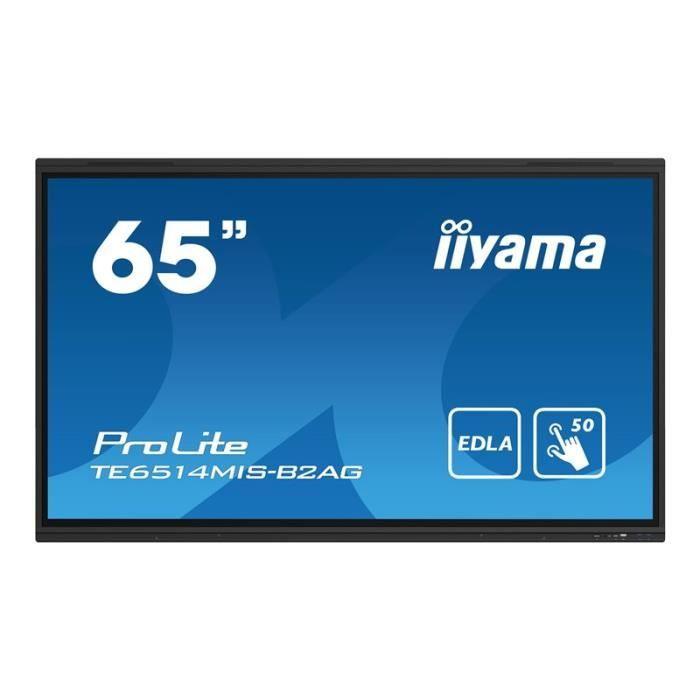 Écran LCD - Iiyama - ProLite TE6514MIS-B2AG - 65 Pouces - 4K - Écran Tactile Multi-touch