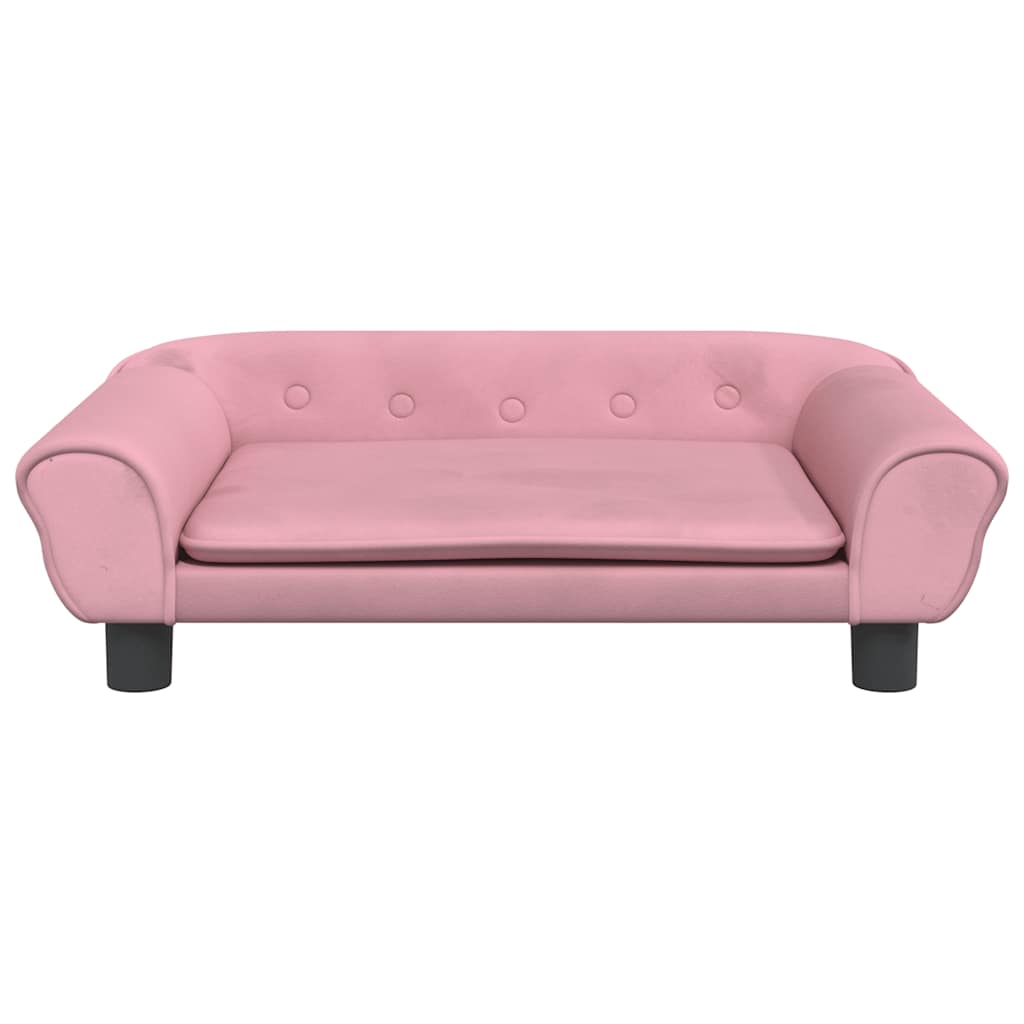 Kids Sofa Pink 70x45x26 cm Velvet