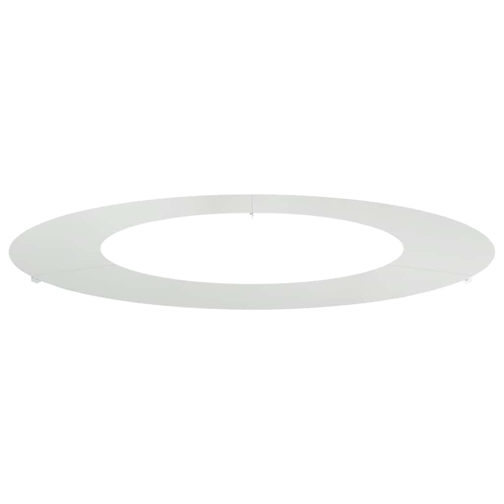 tree ring suitable for flat tree trunk silver Ø50 80 cm galvanized steel