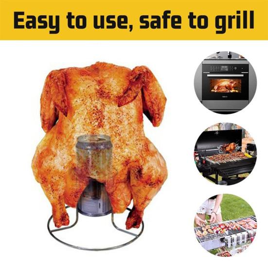 Подставка для пивной банки Yousheng, подставка для курицы, подставка для жареной курицы из нержавеющей стали, железная подставка для курицы с пивной задницей, стабильная безопасная подставка для жаровни для гриль-печи