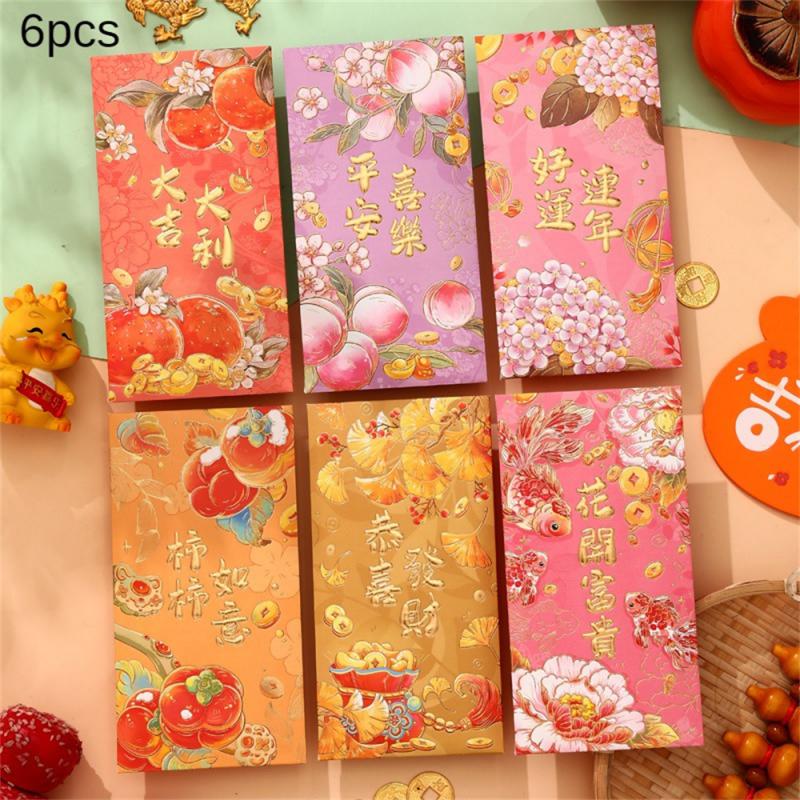Праздничные складные красные конверты Прочные китайские традиционные подарки Интересные красные конверты Качественные праздничные красные конверты Игривые