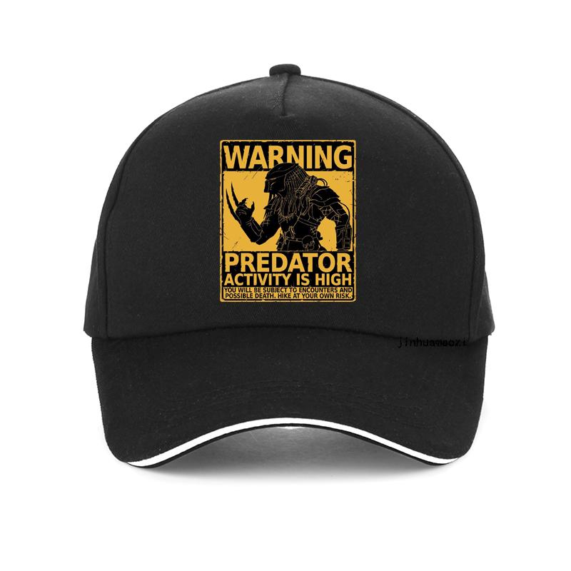 Мужская сезонная бейсболка Predator Activity Is High, черная бейсболка, забавный дизайн, мужская спортивная шапка, летние регулируемые шапки унисекс