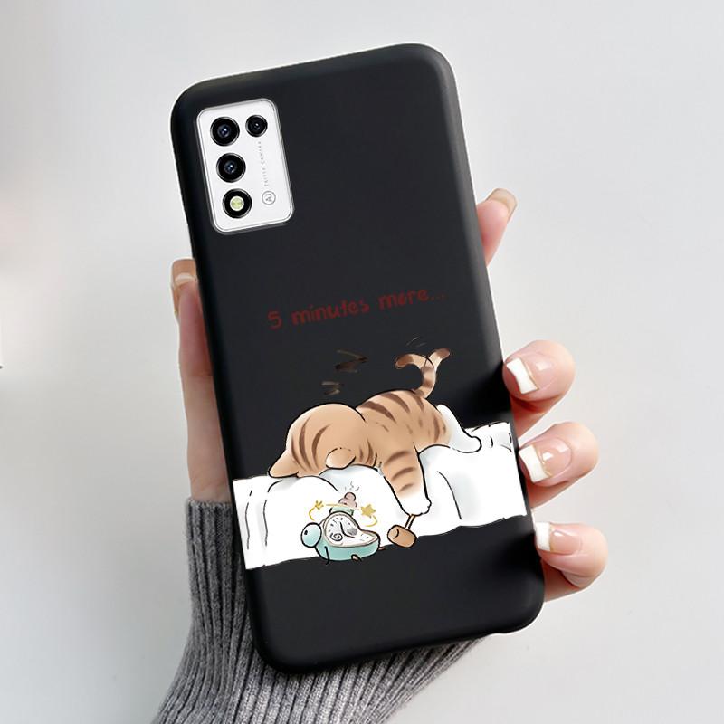 For ZTE Libero 5G III,  A202ZT Soft Silicone Black Case For ZTE Libero 5G II, A103ZT Popular Pattern Panda Shockproof Shell