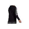 Adidas Essentials Logo Print Drawstring Hooded Sports Jacket Men Outerwear Black GK9585