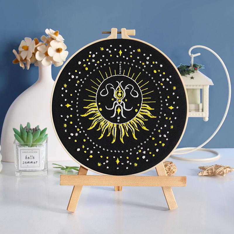 Star Planet Embroidery Handmade Diy Material Kit, Moon Sun Universe New Product