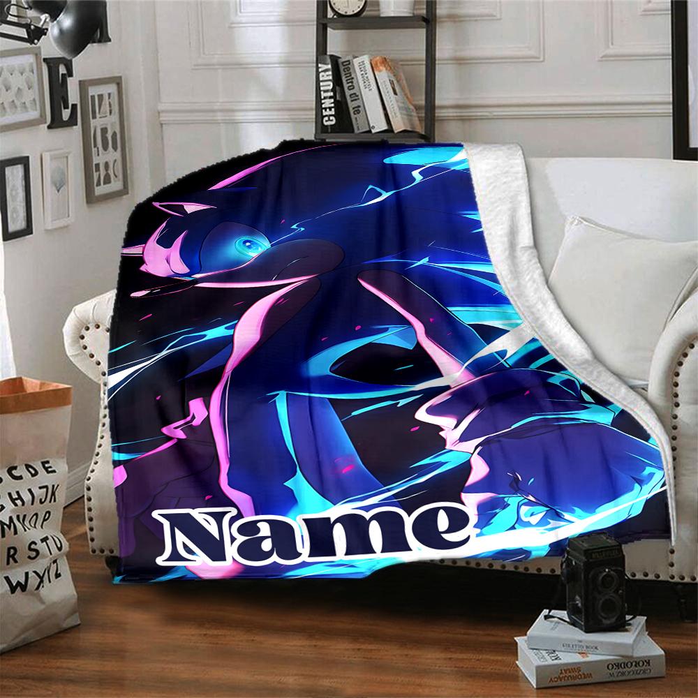 Custom Name "Shark Power: Tralalero Triala" blanket for Couch & Bed, Plush Cozy Fuzzy Blanket Super Soft & Warm Blankets for Fall and Winter. 0908123