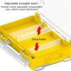 Lure Organizers Clear Tray Tool Box Baits Separator Fishing Tackle Box Organizers with Removable Dividers Storage Box