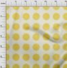 oneOone Cotton Flex Dusty Blue Fabric Fruits Lemon Slice Sewing Fabric By The Yard Printed Diy Clothing Sewing Supplies 40 Inch