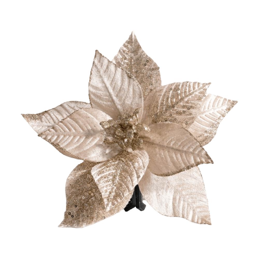 Decorative Flower Pick Artificial Poinsettia Poinsettia Tree Decoration Christmas Tree Decorating