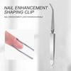 Пинцет для придания формы ногтям из нержавеющей стали для типсов УФ-геля, зажимы для скульптурирования с изгибом C, аксессуары для дизайна ногтей