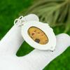 Natural Bauxite Gemstone Pendant 925 Sterling Silver Indian Jewelry For Girls