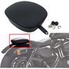 Заднее пассажирское сиденье Solo для Harley Davidson Sportster X48 XL883 XL1200 72 2004-2019 Аксессуары для мотоциклов Кожаная подушка для пассажира (Черный-E)