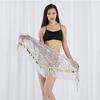 With Sequins Belly Dance Hip Scarf Triangle Shape Waist Chain Short Skirt  Music Festival