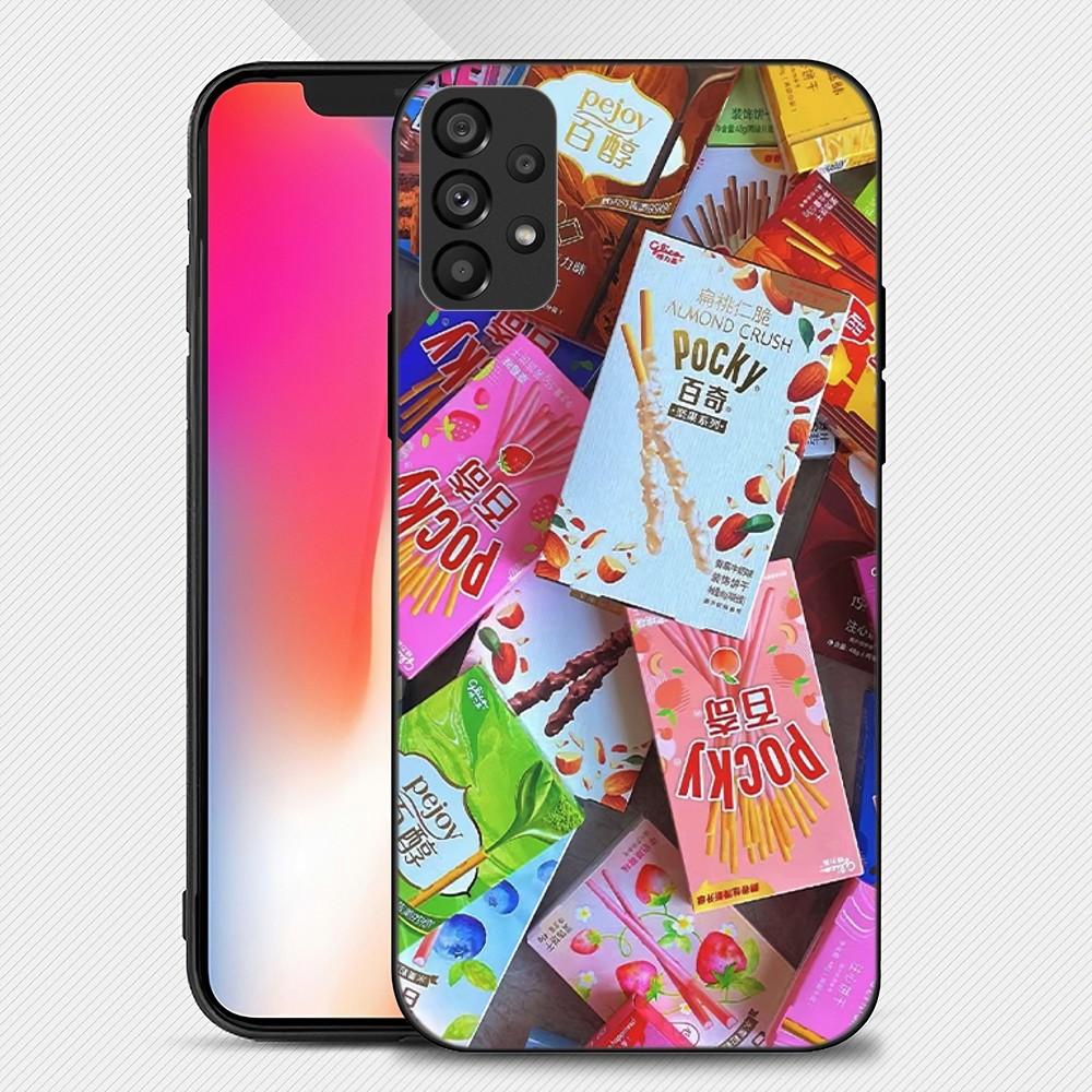 Чехол для телефона Pocky Strawberry Chocolate Chip Cookies для Samsung Galaxy S22 S23 Ultra S21 S20 FE Plus Note 20, мягкий чехол