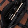 Leather Briefcase Bag Croco Briefcase For 15"6 Laptop Black A4 Beltimore