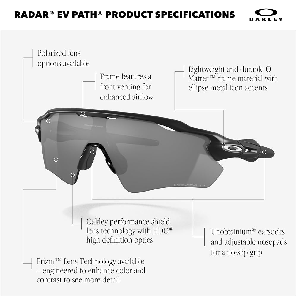 Oakley Radar EV Path Sunglasses 0OO9208 Steel with Prizm Road Jade Lens 38 Size