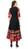 Дизайнерское платье-курти с цветочным узором из хлопка Anarkali Ethnic Kurti