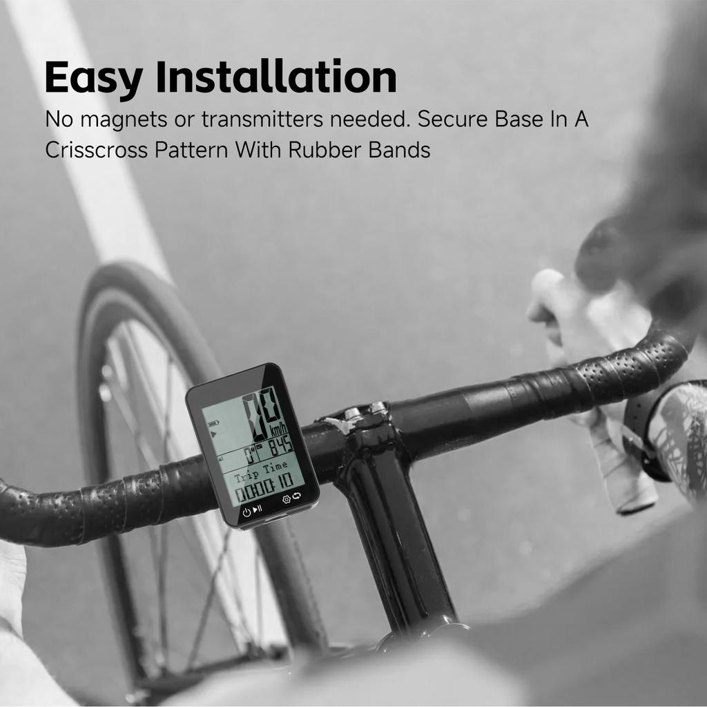 GPS Велокомпьютер IPX7 Водонепроницаемый 2,4-дюймовый FSTN Дисплей Ночная Езда Отслеживание Расстояния Скорости Высоты Ti