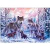 5d Diy Полный круг Алмазная картина Набор для вышивки крестом Алмазная вышивка Животное Девушка Узор