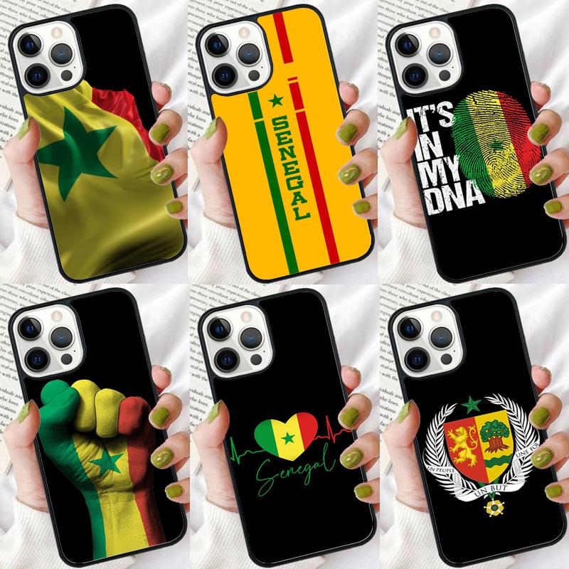 Senegal Flag Phone Case For iPhone 17 Air 16 16e 15 14 plus 11 12 13 Pro max Soft Bumper Shell Cover coque