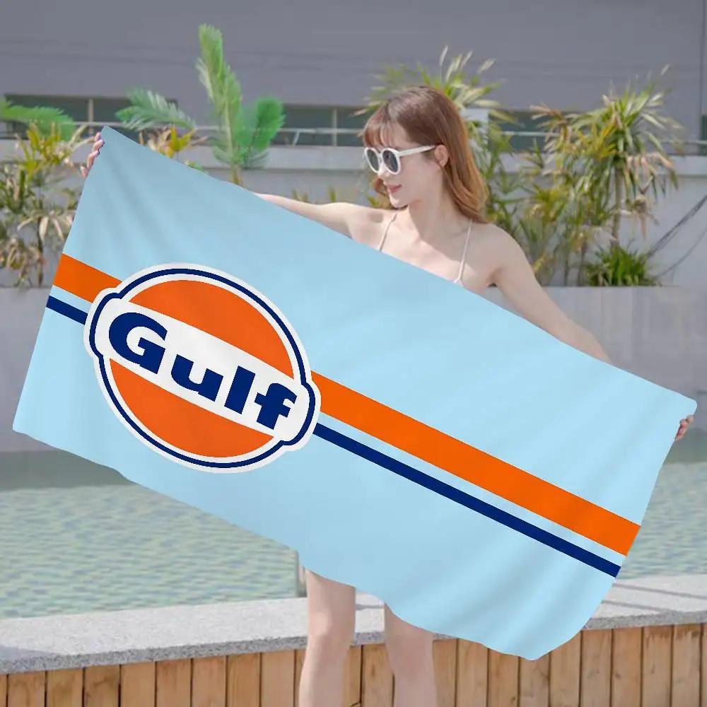 Логотип гоночного автомобиля G-Gulf Банное полотенце из микрофибры Мягкое Впитывающее Воздухопроницаемое Для девочек Детей Декоративное Мультяшное Пляжное полотенце
