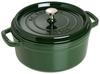 Staub Cocotte Round Basil Large Hand Cast Enamel Pot IH Compatible Japanese La Cocotte Round "Pico 26cm" [Authorized Product] 40509-358