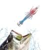 Soft Fishing Lure Shrimp-shaped Bait Realistic Looking Natural Swimming Posture Luminous Effect Artificial Lure with Sharp Hook