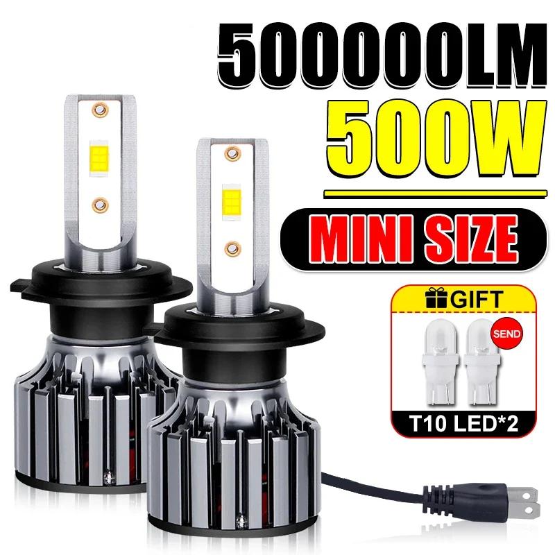 500 Вт 500000 лм H7 H4 H1 H8 H11 светодиодные лампы H7 для автомобильных фар H11 H8 светодиодные противотуманные лампы для автомобилей 6000 К 5570 9005 9006 9012 12 В Turbo 24 В