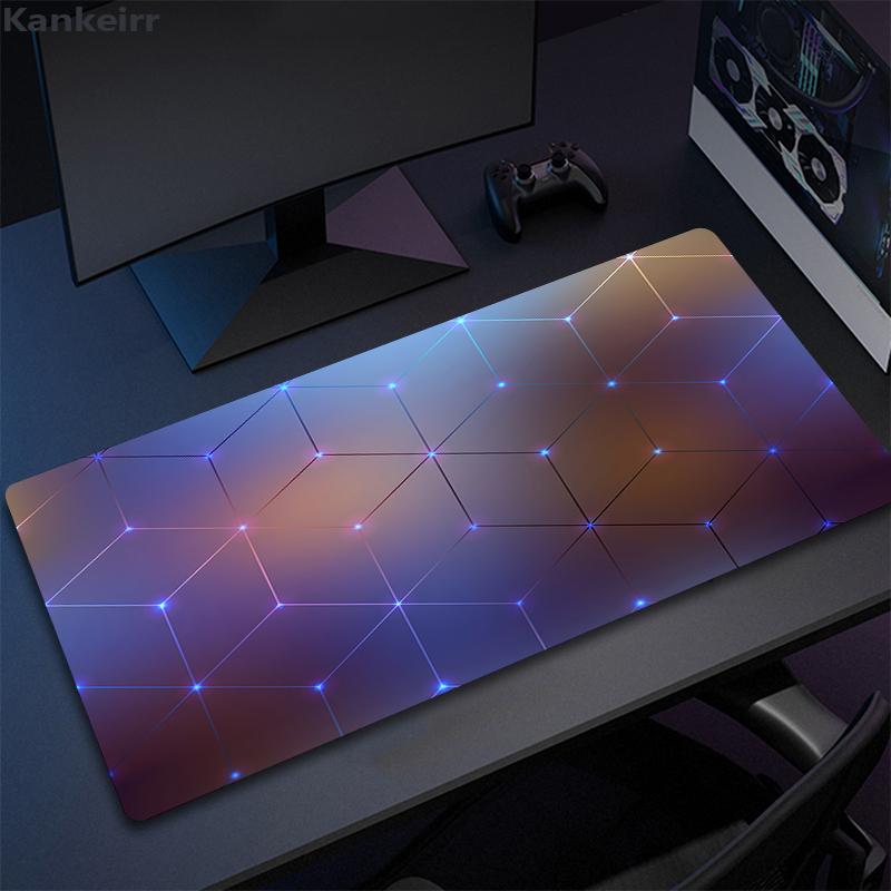 90x40 см Геометрическое Искусство Большой Игровой Коврик для Мыши ПК Геймер Большой Коврик для Мыши Компьютерный Игровой Блокировка Края Коврик для Мыши Клавиатура Стол Коврик для Мыши