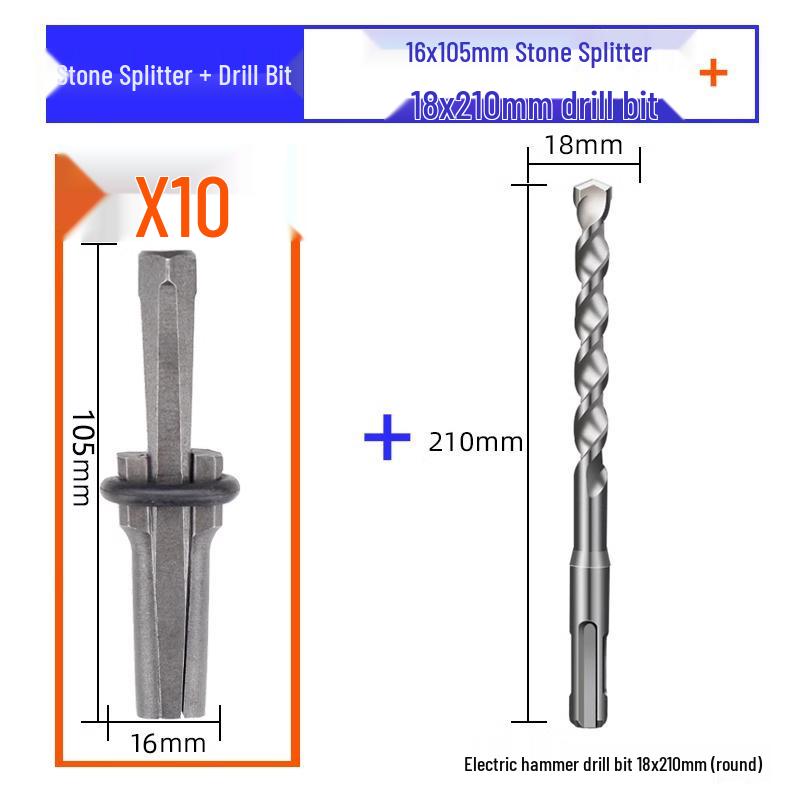 Клин и зубило для раскалывания камня для каменотесов