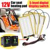4Pcs Built-in Car Seat Heater Kit 2 Seat 12V Carbon Fiber Heat Poleless Paddle Switch Dual Control System Fit For Toyota Corolla