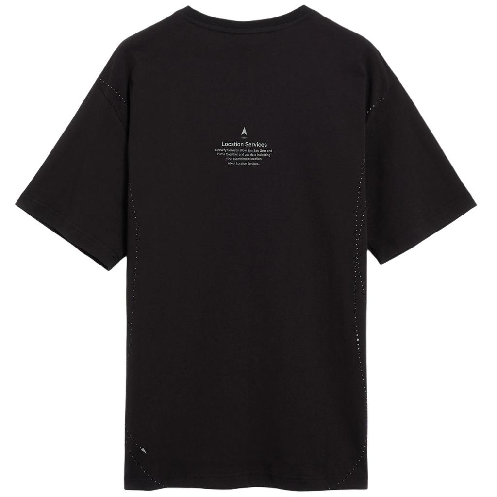 Puma X San San Gear Коллаборация FW25 Логотип бренда Простая футболка с коротким рукавом Мужские топы 632548-01