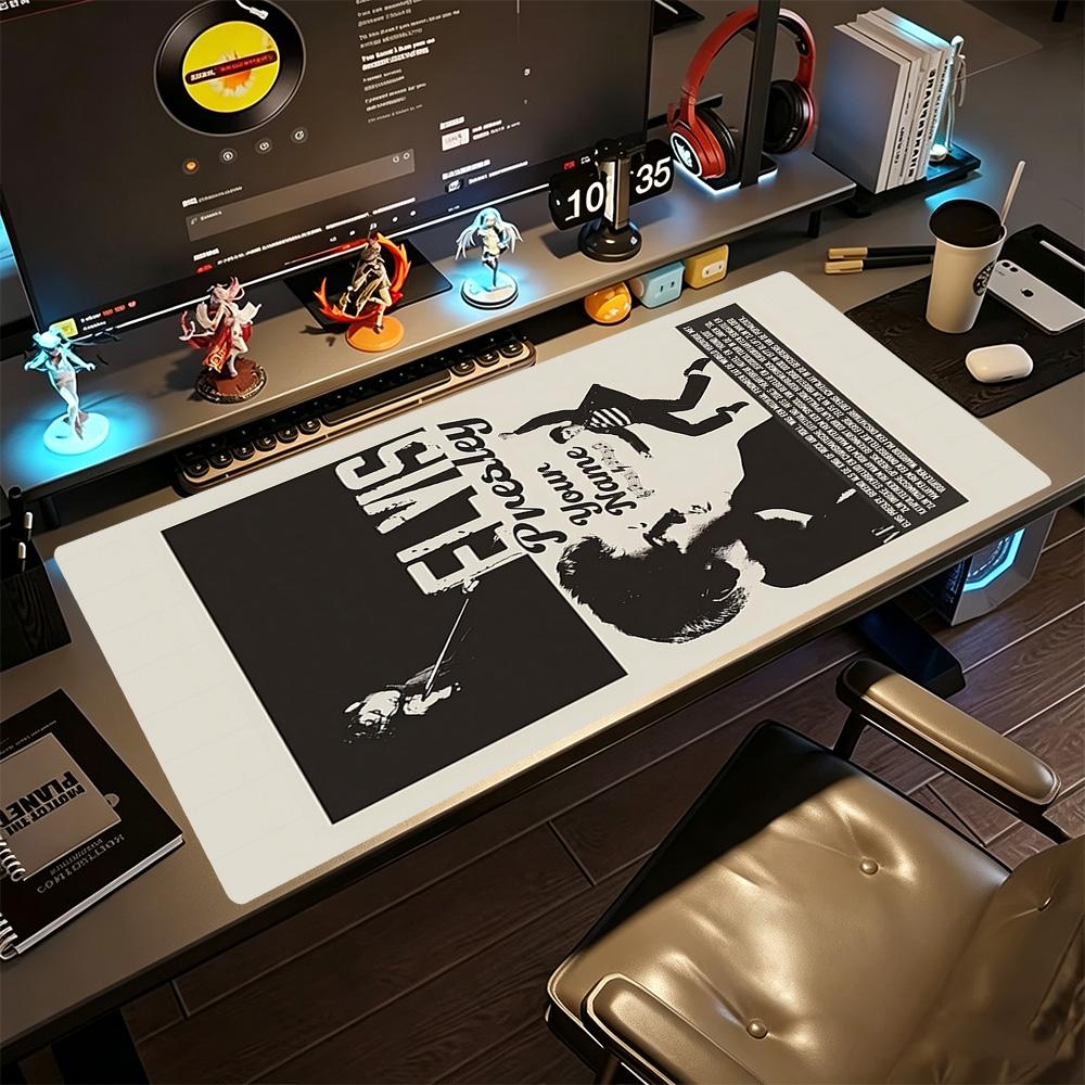 Elvis Presley Customize Text Mouse Pad Keyboard Pad Computer Desk Mat Non-Slip Rubber Bottom Office Desk Accessory