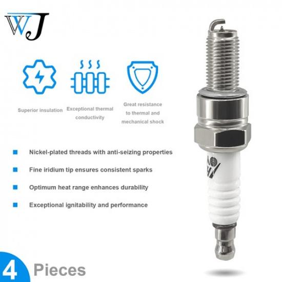 4X Иридиевые Свечи Зажигания Для Kawasaki Ninja ZX10R Ninja ZX6 Vulcan Suzuki Yamaha