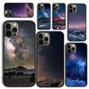 Чехол для телефона 'Ночная Галактика в Горах' для iPhone 17 Air 16 Coque 15 14 12 13 PLUS 11 PRO MAX Задняя крышка Fundas Shell