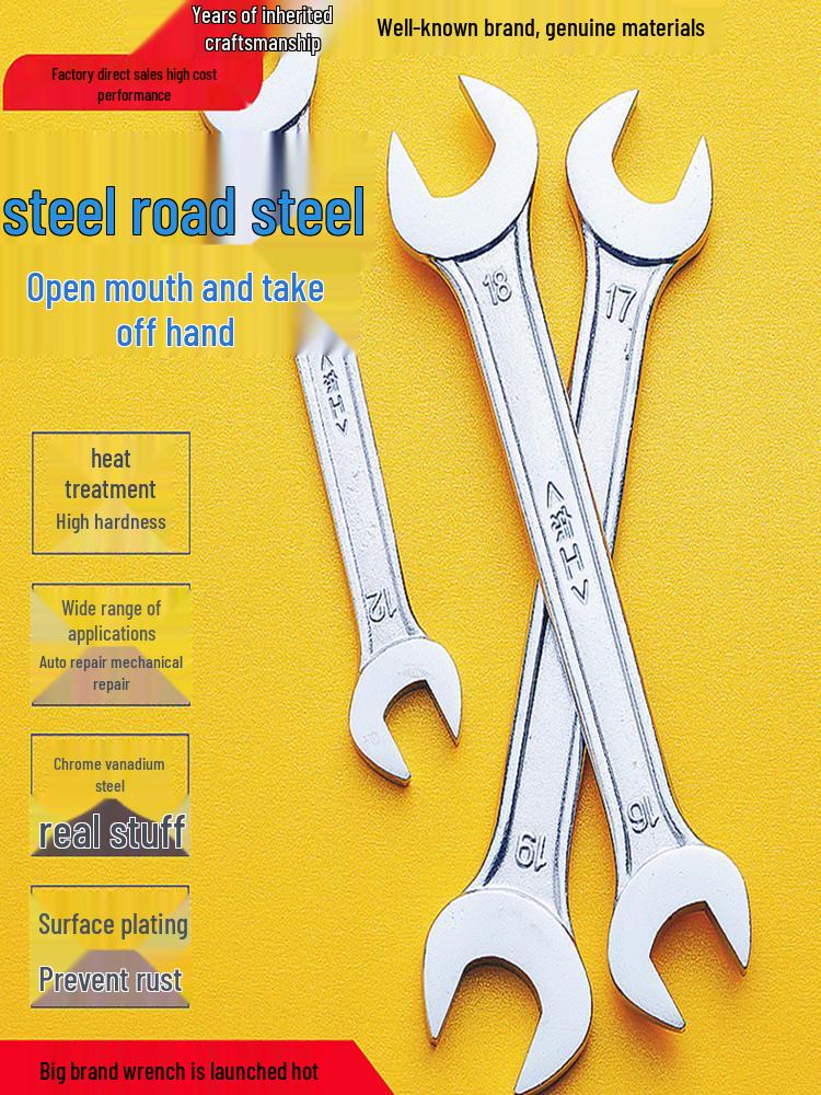Donggong Professional Double-Ended Open-End Wrench and Crab Fork Pliers - National Standard Hardware Tools.