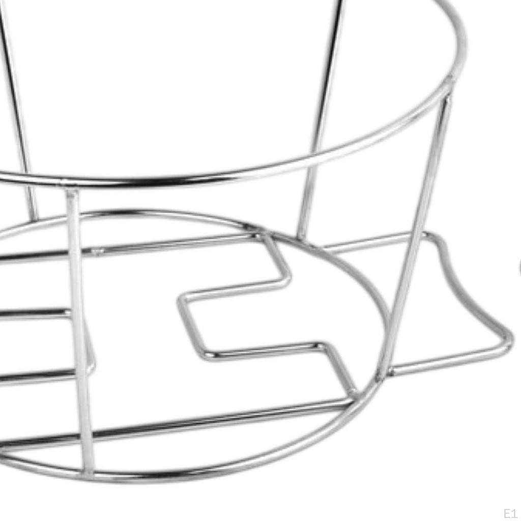 Stainless Steel Hanging Railing Planter Potted Stand Basket Lightweight Plant Rack for Home Backyard