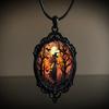 Gothic Vampire Halloween Wizard Necklace Women Men Fashion Pagan Witch Jewelry Accessories Gift  Necklace