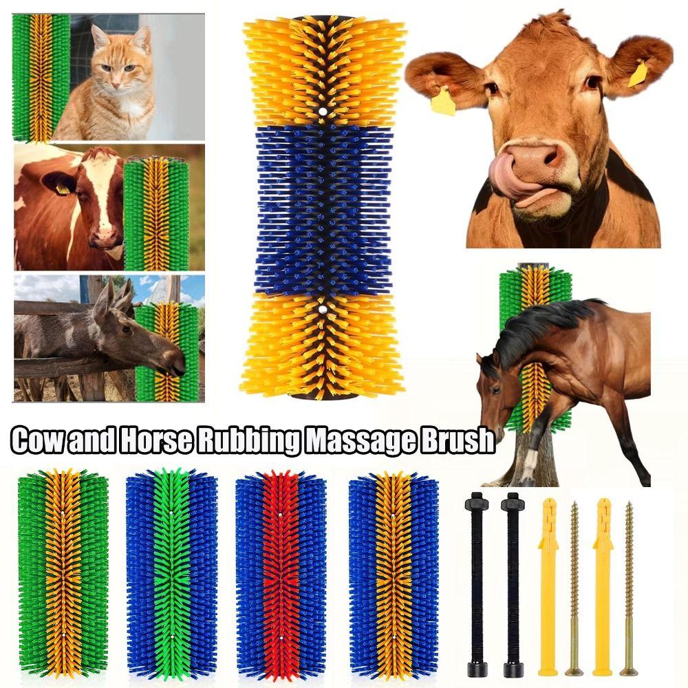 Deep Massage Livestock Grooming Brush Cylinder Brush Itch Relief Brush  For Cow