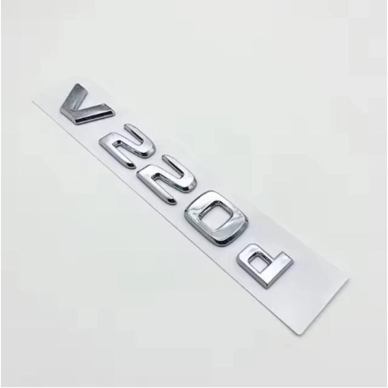 3D Letters V250d V300d NIGHT EDITION ABS 4MATIC Emblem for V Class W447 Car Fender Badge Trunk Nameplate Logo Sticker