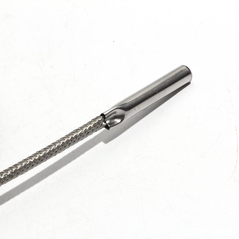 Датчик температуры термопары PT100, 1 м, устойчивый к высоким температурам металлический экранированный провод, простой голый жирный датчик