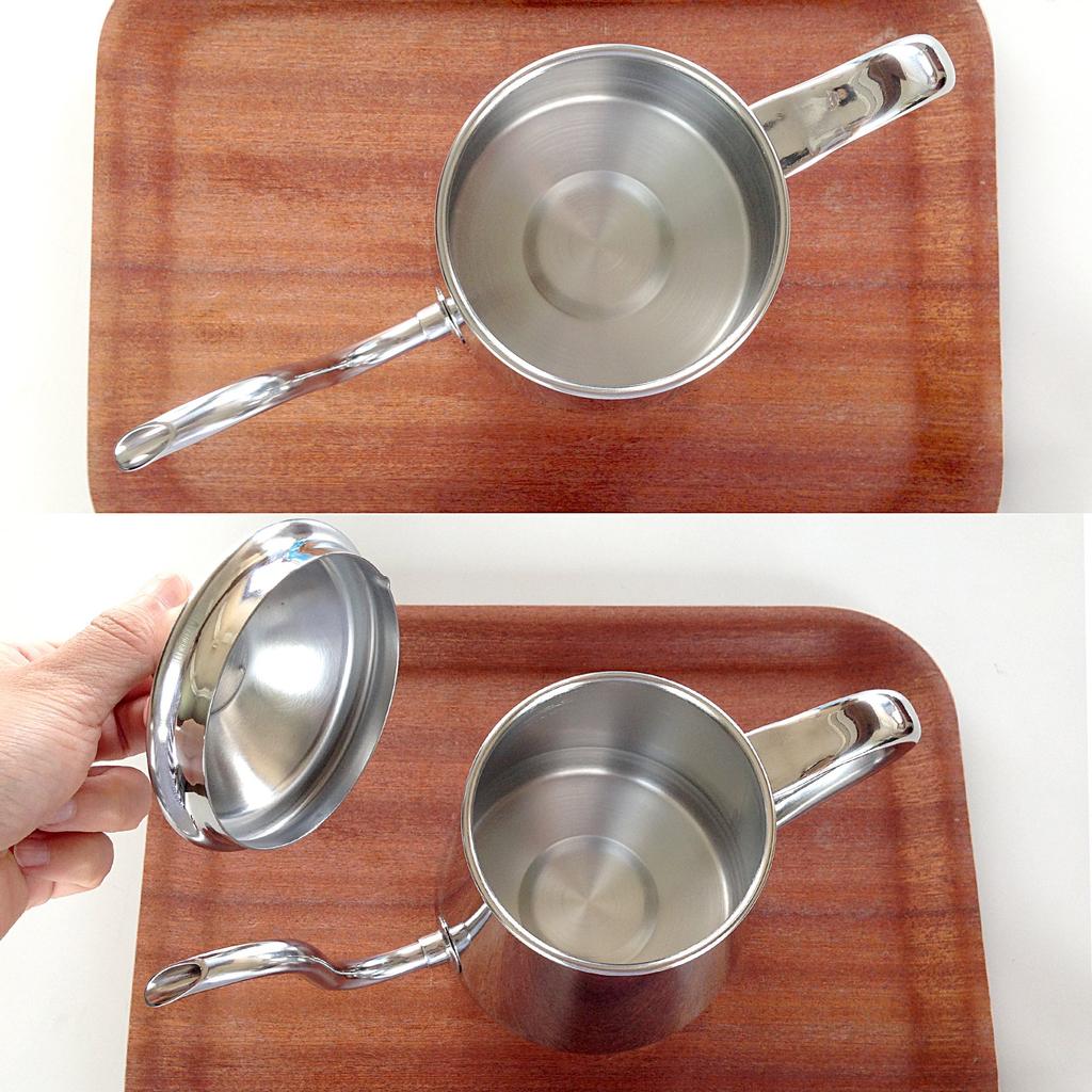 Takahiro Coffee Drip Pot, 0.9L, 18-8 Stainless Steel, Induction Compatible