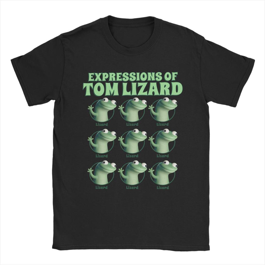 Unisex Hoppers Tom Lizard Retro Text T Shirts Cotton Clothing Funny Short Sleeve Round Neck Tees Birthday Present Tshirts