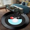 Doormat Vinyl Record Pattren Household Anti-Slip Home Decor Carpet Floor Mat Music Record Rug