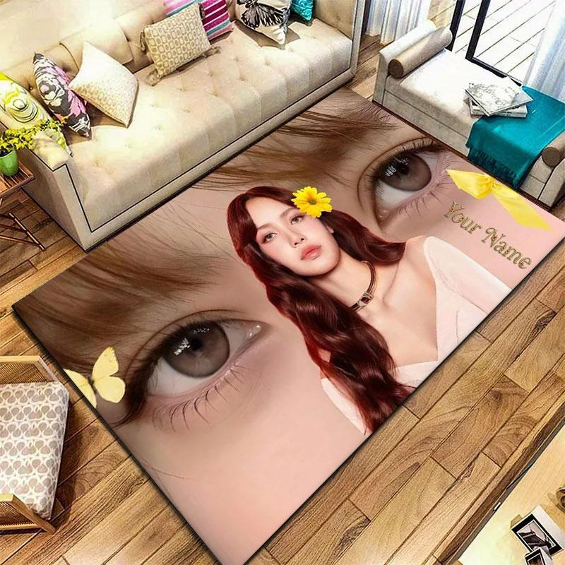 Blackpink Custom Name Carpet Rug for Living Room Bedroom Home Sofa Decoration,Kids play Non-slip Floor Mat