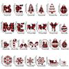 Snowflake Christmas Alphabet Paper Diy Card Stickers Decor For Holiday Events